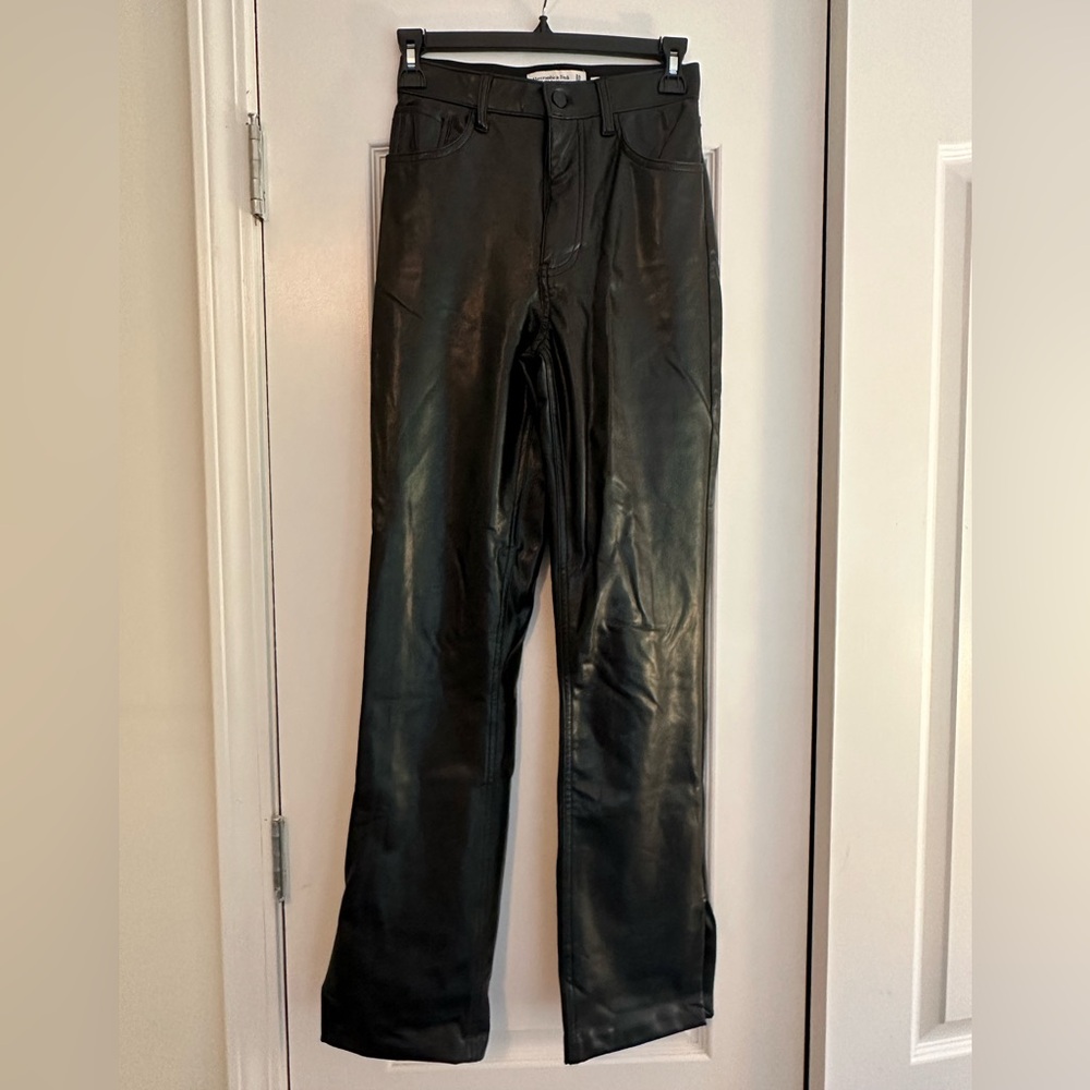 Abercrombie 24 vegan leather pants